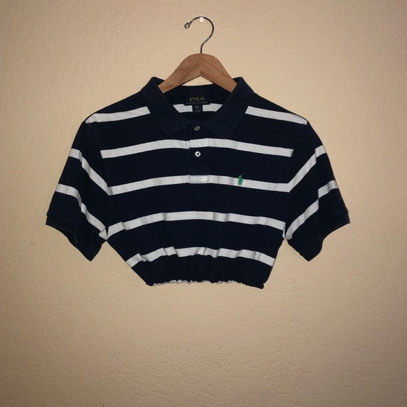 crop top polo ralph lauren shirt